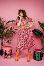 Load image into Gallery viewer, Midi Smock Dress in Retro Floral