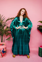 Load image into Gallery viewer, Maxi Disco Kaftan in Green Holographic