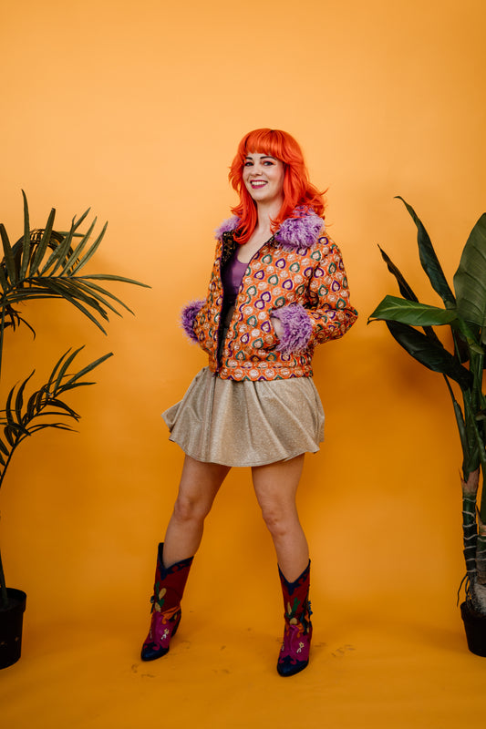 Gold Sparkle Disco Skirt