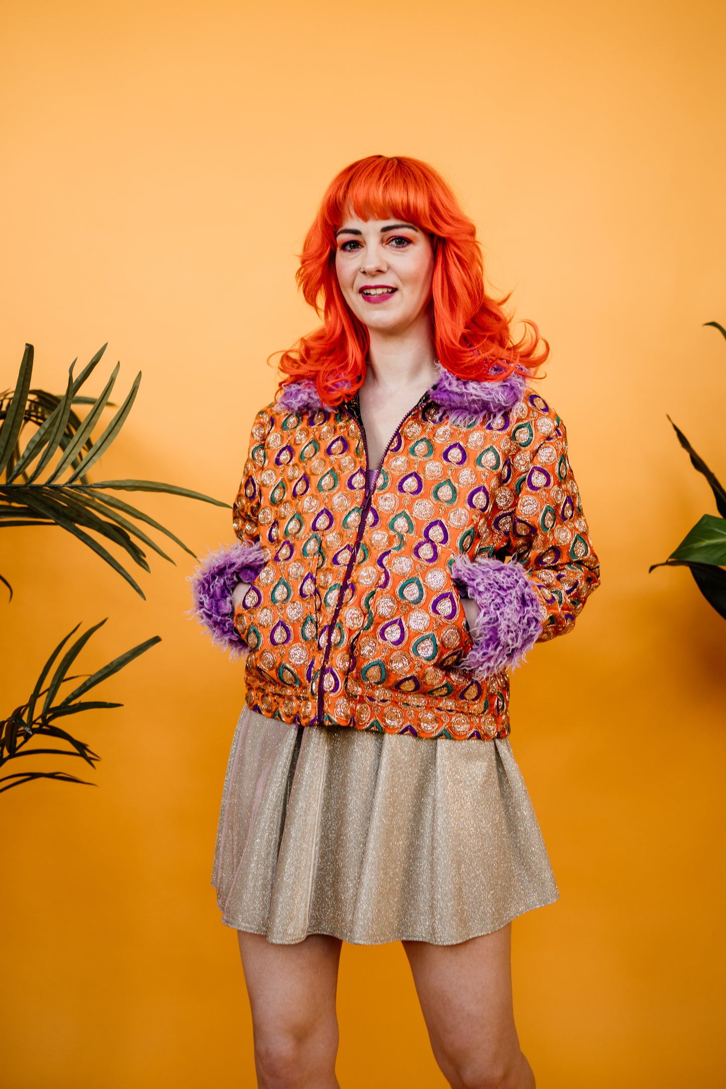 Gold Sparkle Disco Skirt