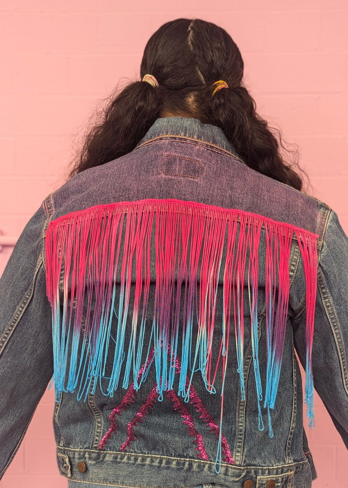 Rework Levi's Denim Jacket in Powerpuff