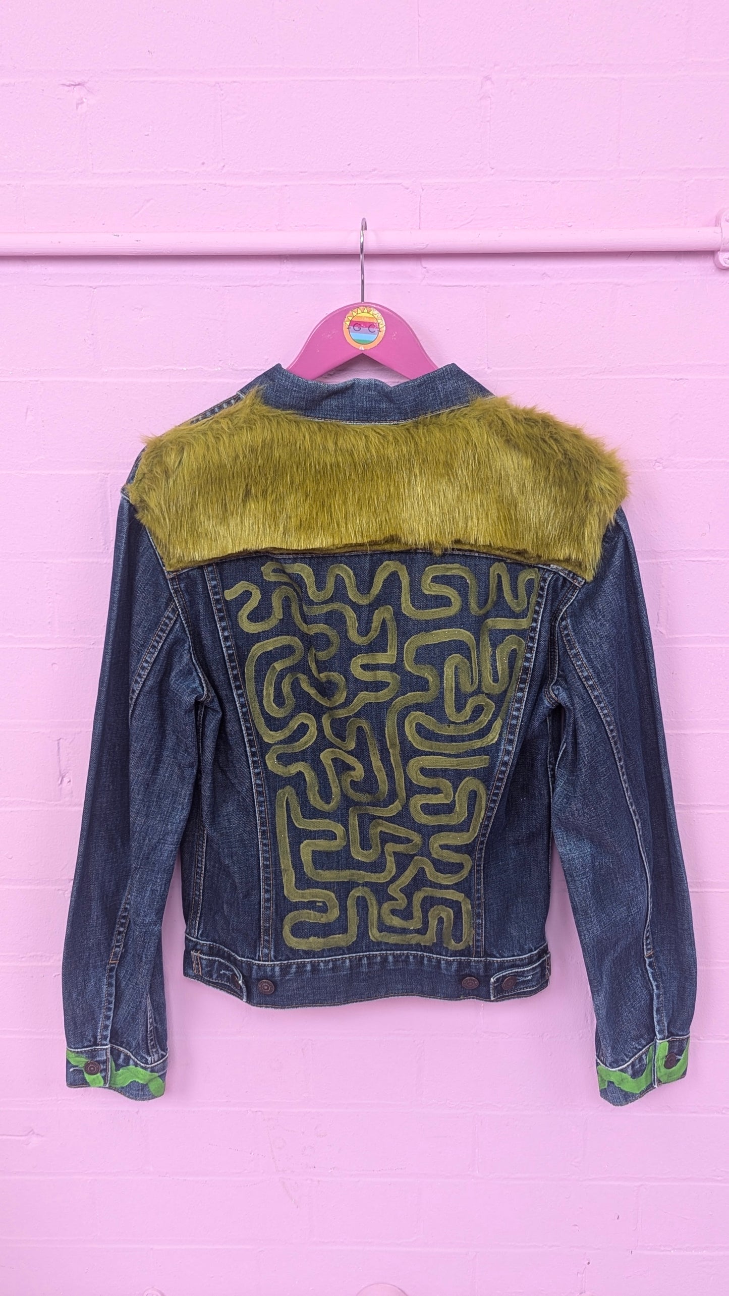 Rework Levi's Denim Jacket in Secret Garden