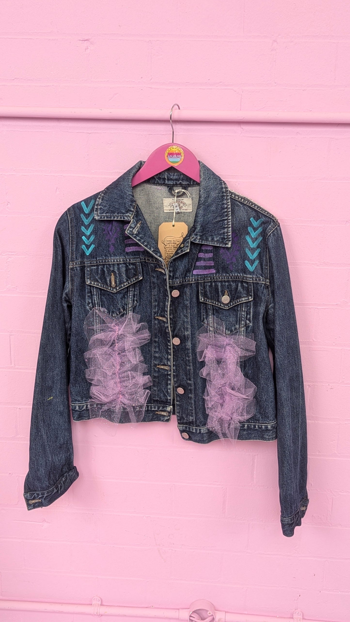 Rework Denim Jacket in Fairy Dust