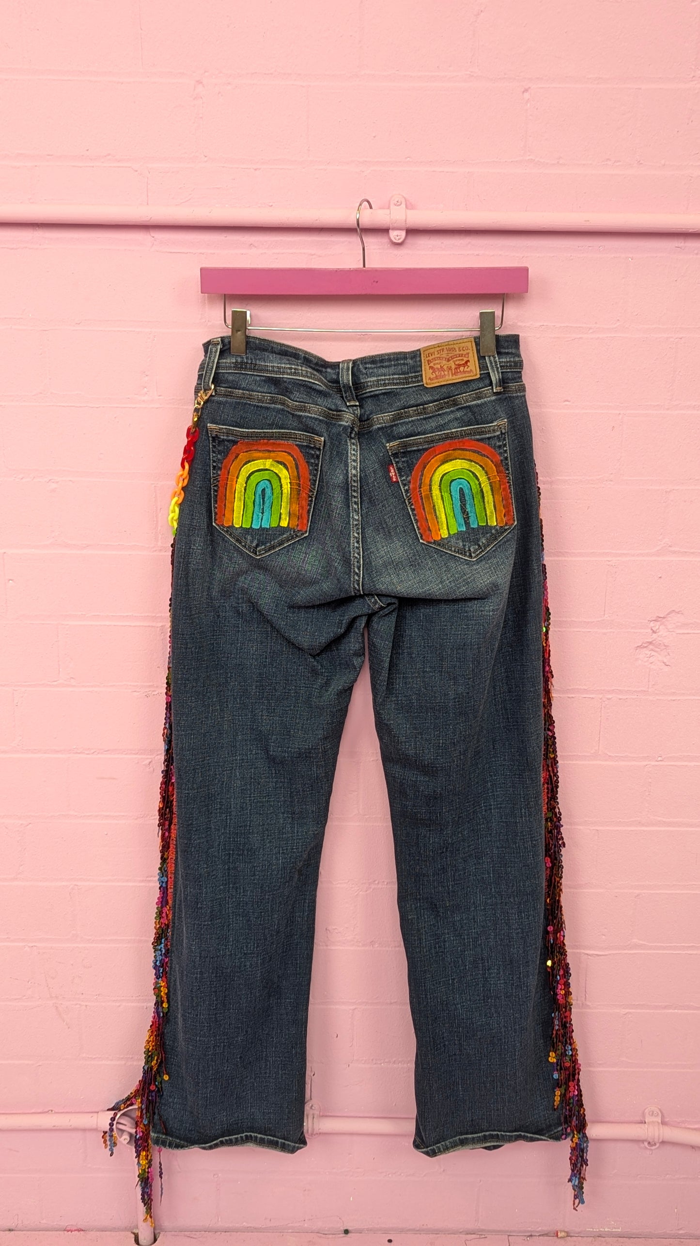 Rework Levi Jeans in Rainbow Legs