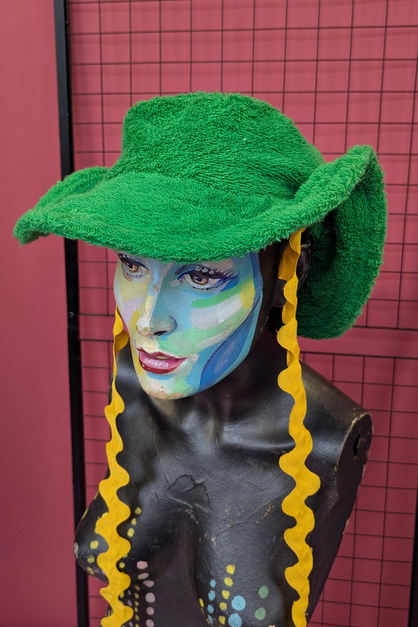 Towelling Safari Sun Hat in Pink + 3 Colours