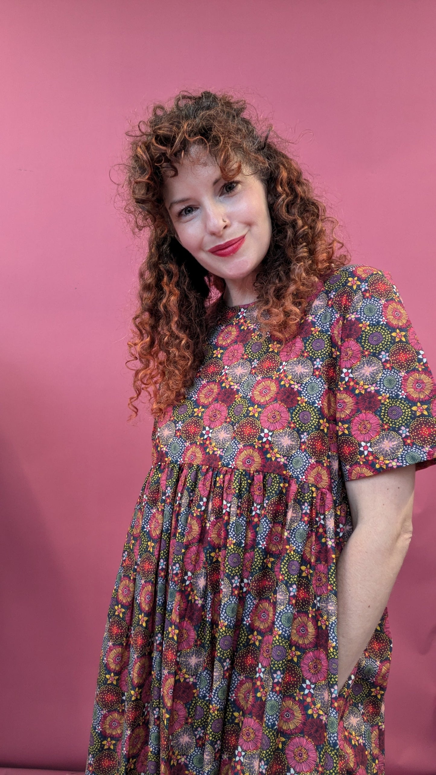 Smock Dress in Dandelion Firework