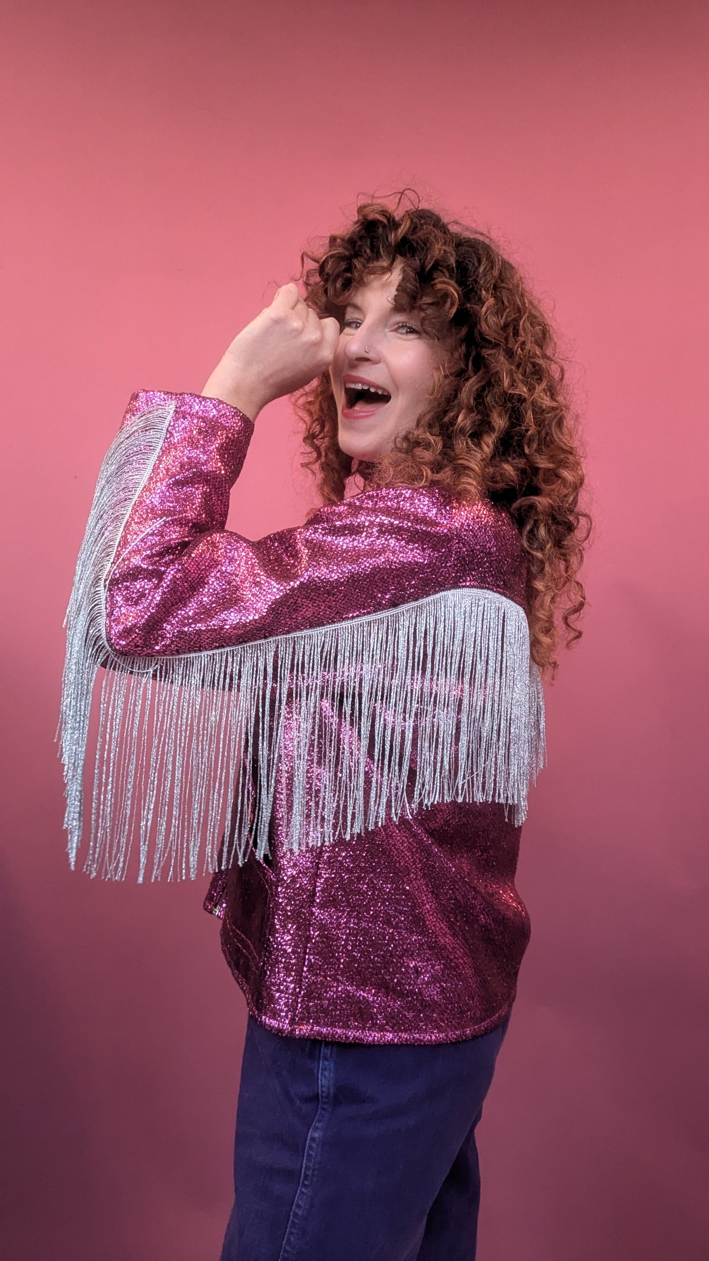 Showdown Jacket in Hot Pink