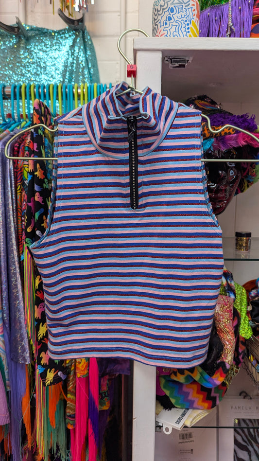 * Collared Racer in Blue Stripe