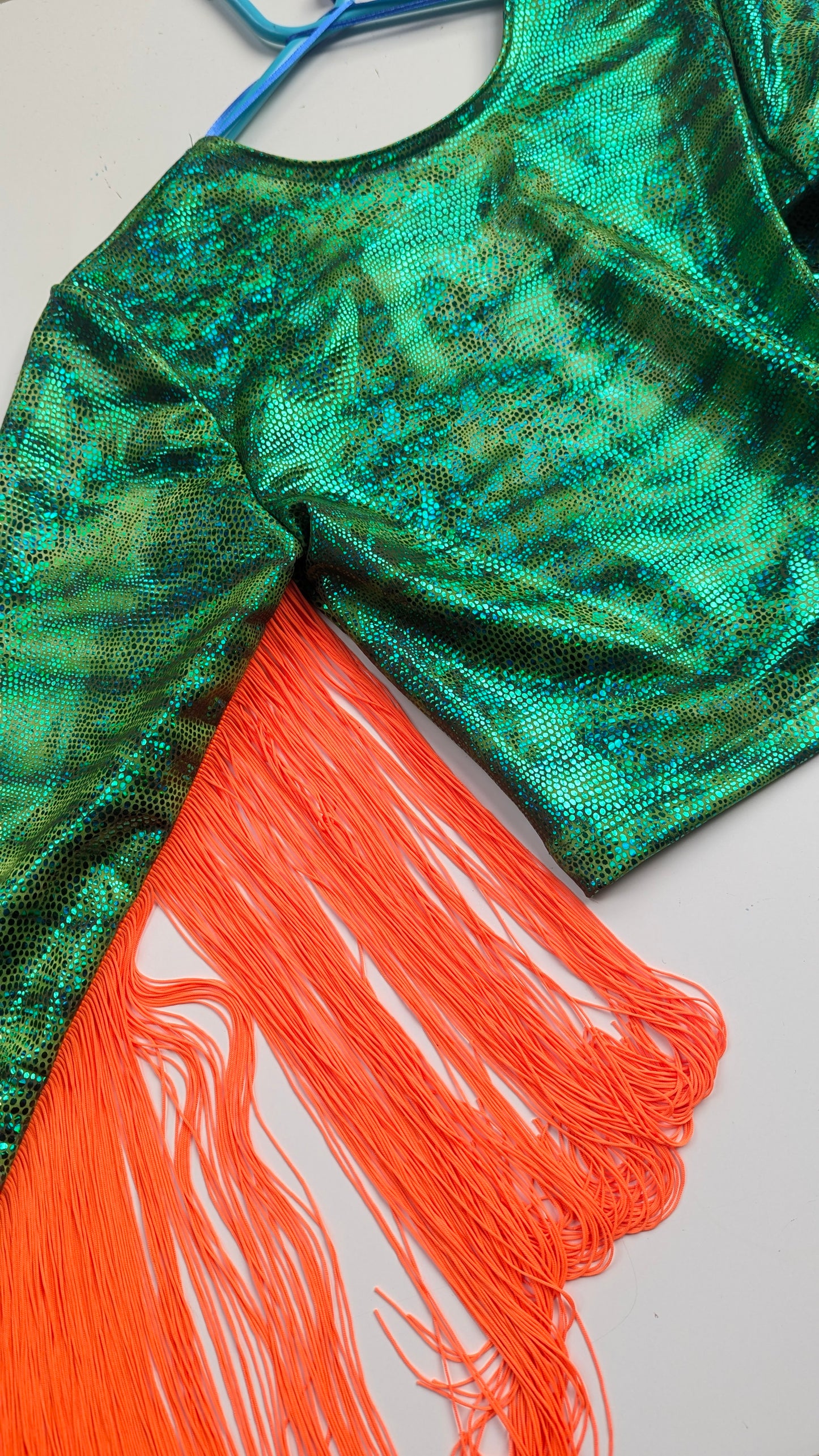 Fringe Crop Top in Hot Pink Holo + 1 Colour