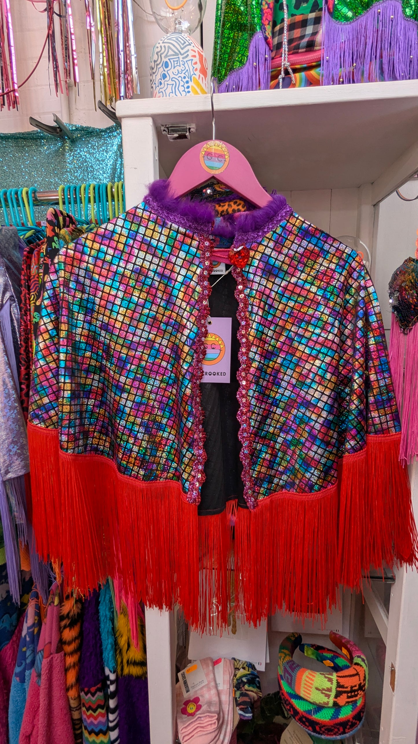 * Party Cape in Gold Rainbow Star + 1 Colour