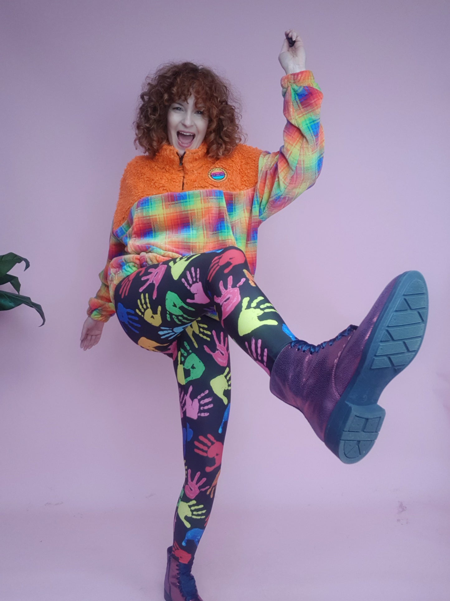 Leggings in Hands Print