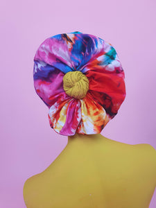 Hair Scrunchie in Rainbow Tie Dye