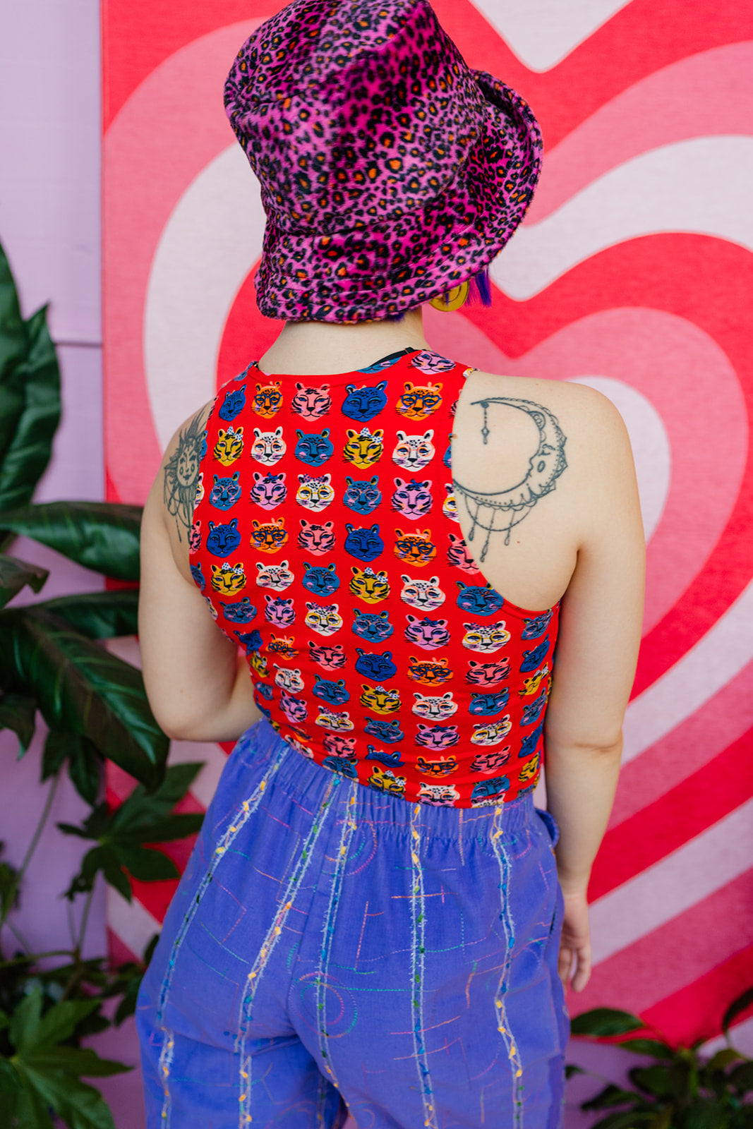 Racer Top in Red Cat