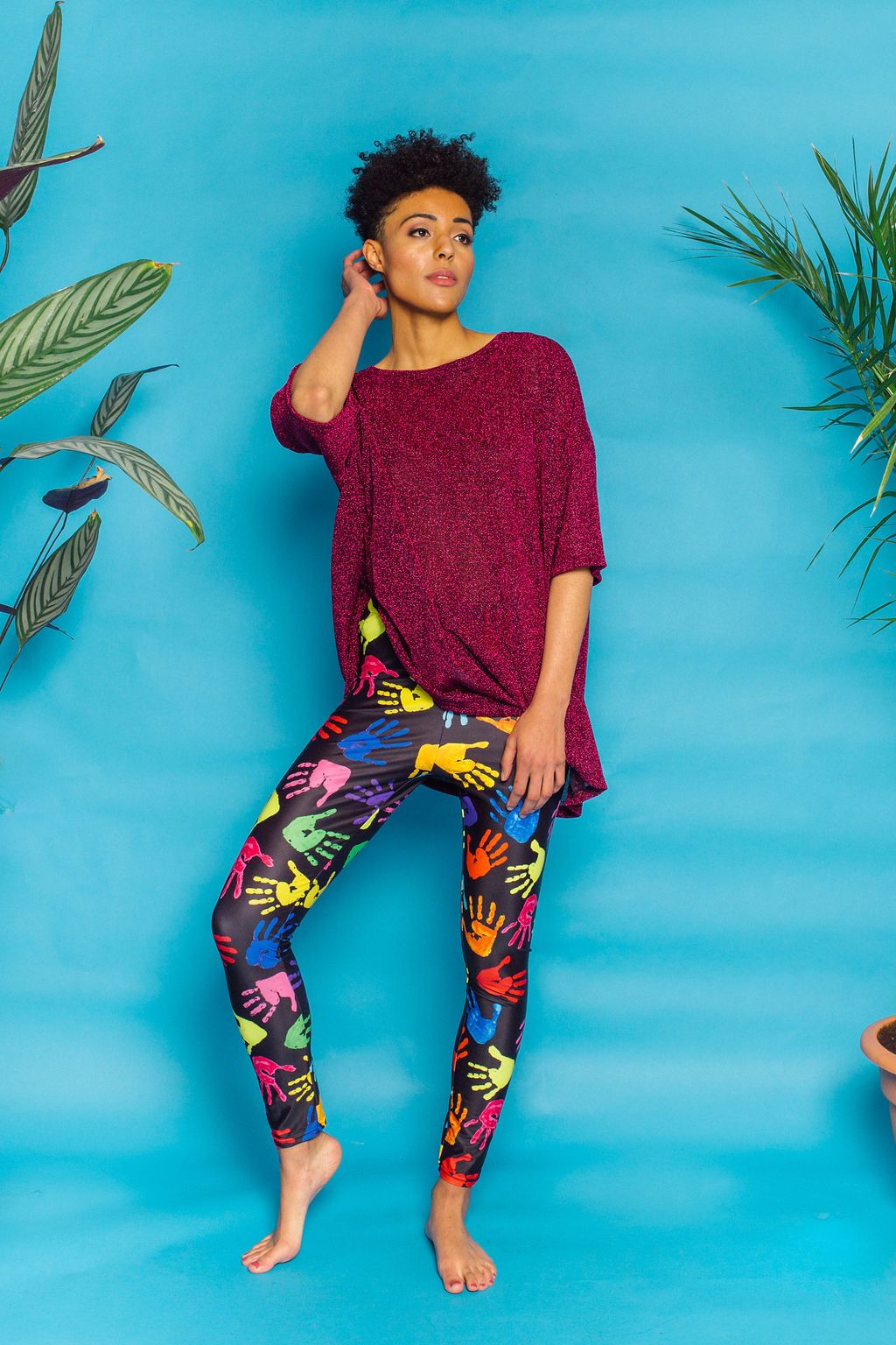 Leggings in Hands Print - Leggings - Megan Crook