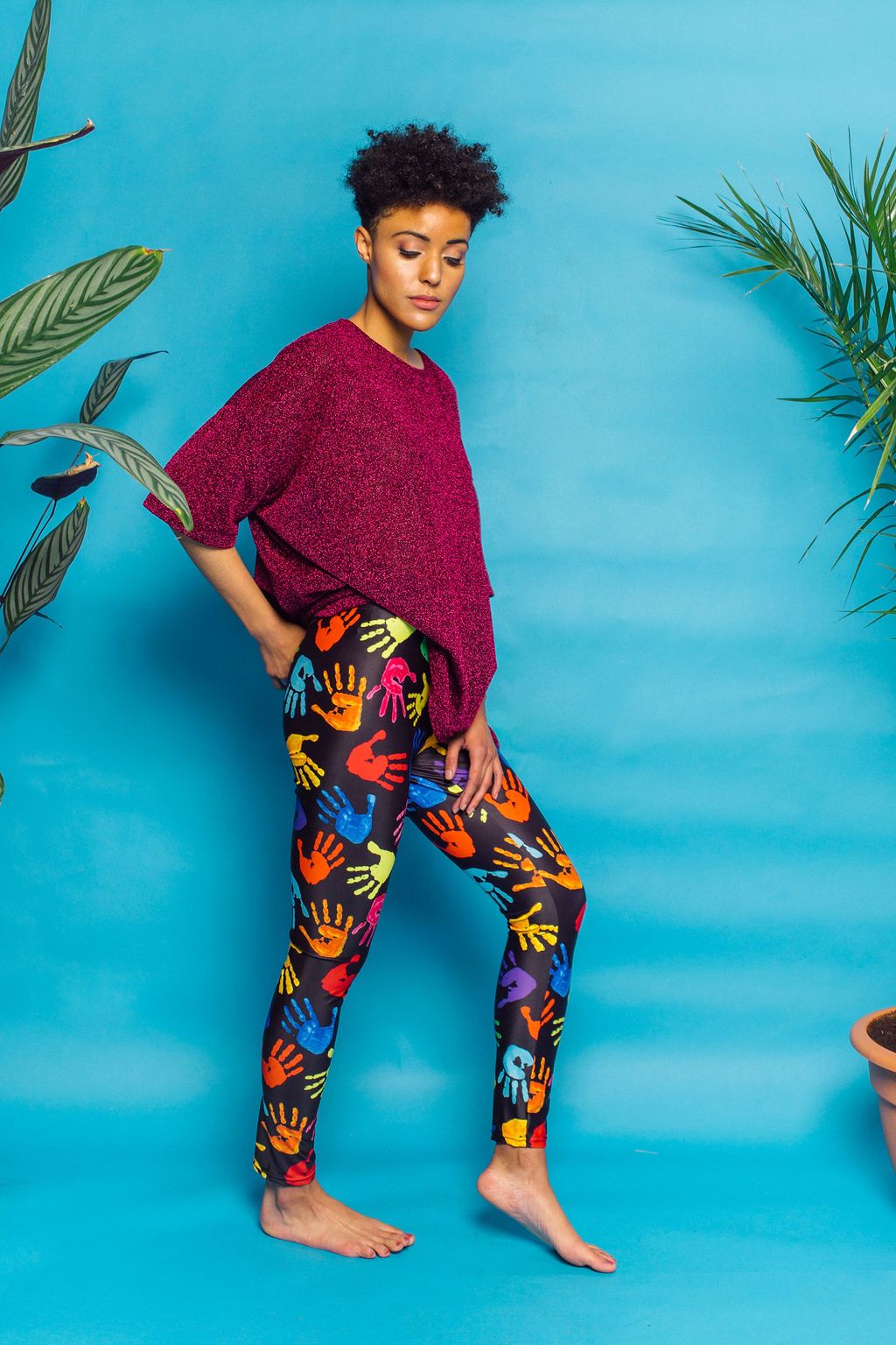 Leggings in Hands Print - Leggings - Megan Crook