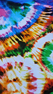 Funnel Neck Pullover in Multicoloured Tie-Dye Print