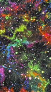 Cord Dungarees in Rainbow Galaxy
