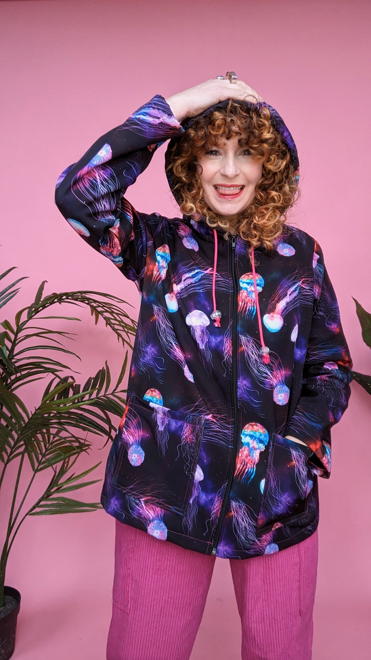 Rain Coat in Jellyfish Print