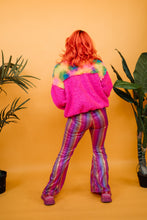 Load image into Gallery viewer, Half-Zip Pullover in Rainbow and Pink