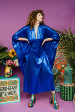 Load image into Gallery viewer, Disco Kaftan in Royal Blue Holographic