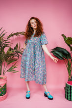 Load image into Gallery viewer, Midi Smock Dress in Pastel Forest