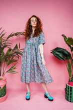 Load image into Gallery viewer, Midi Smock Dress in Pastel Forest
