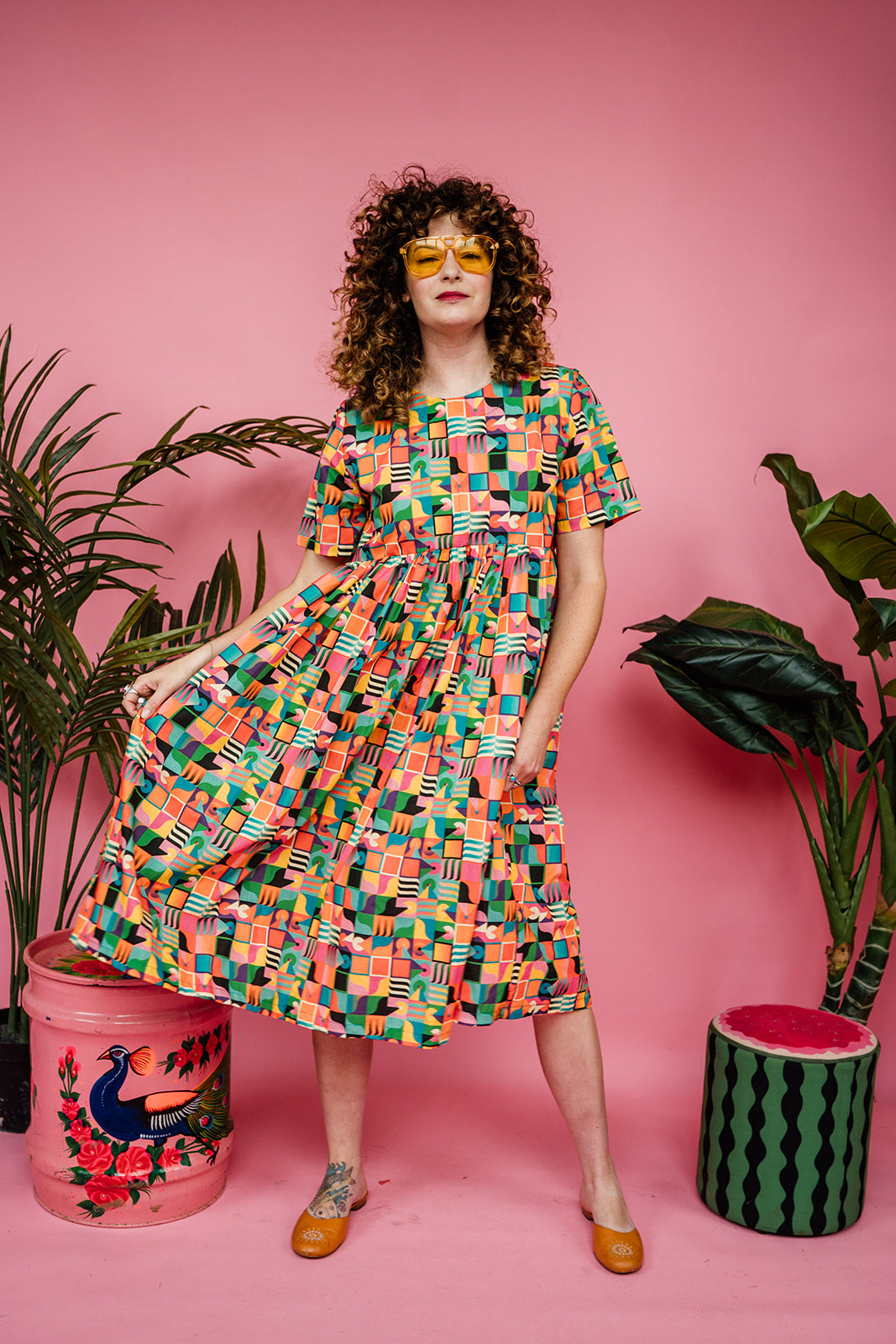 Maxi Dress With Smock Dress Ladies Midi Smock Dress In Rainbow Floral S Midi Maxi Dress With Smock Dress Ladies Midi Smock Dress In Rainbow Floral S Midi