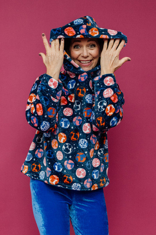Hooded Pullover in Intergalactic