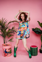 Load image into Gallery viewer, T Shirt Dress in Cartoon Carnival