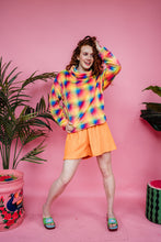 Load image into Gallery viewer, Towelling Flannel Shorts in Orange