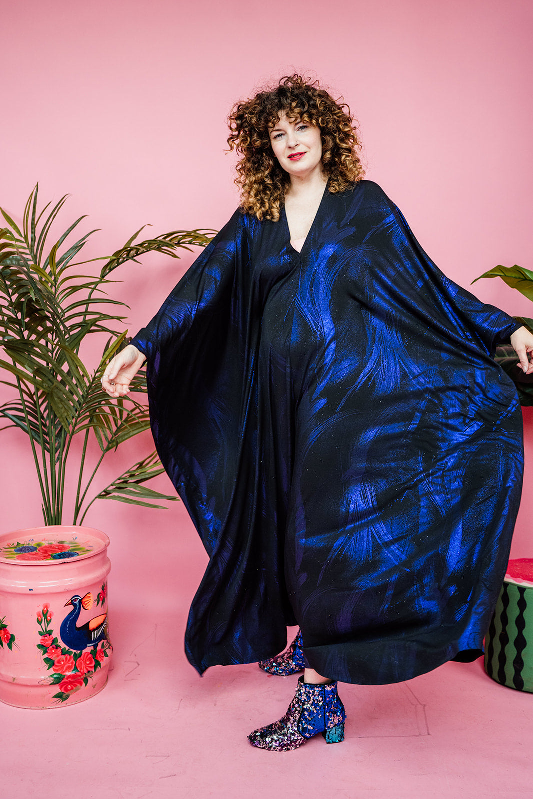 Disco Kaftan in Midnight Shimmer Get Crooked