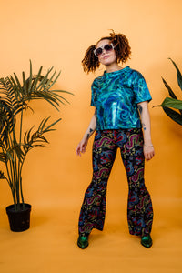 Eco Flares in Dragon Print