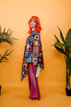 Load image into Gallery viewer, Poncho in Crochet Fleece