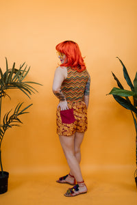 Needlecord Shorts in Retro Floral