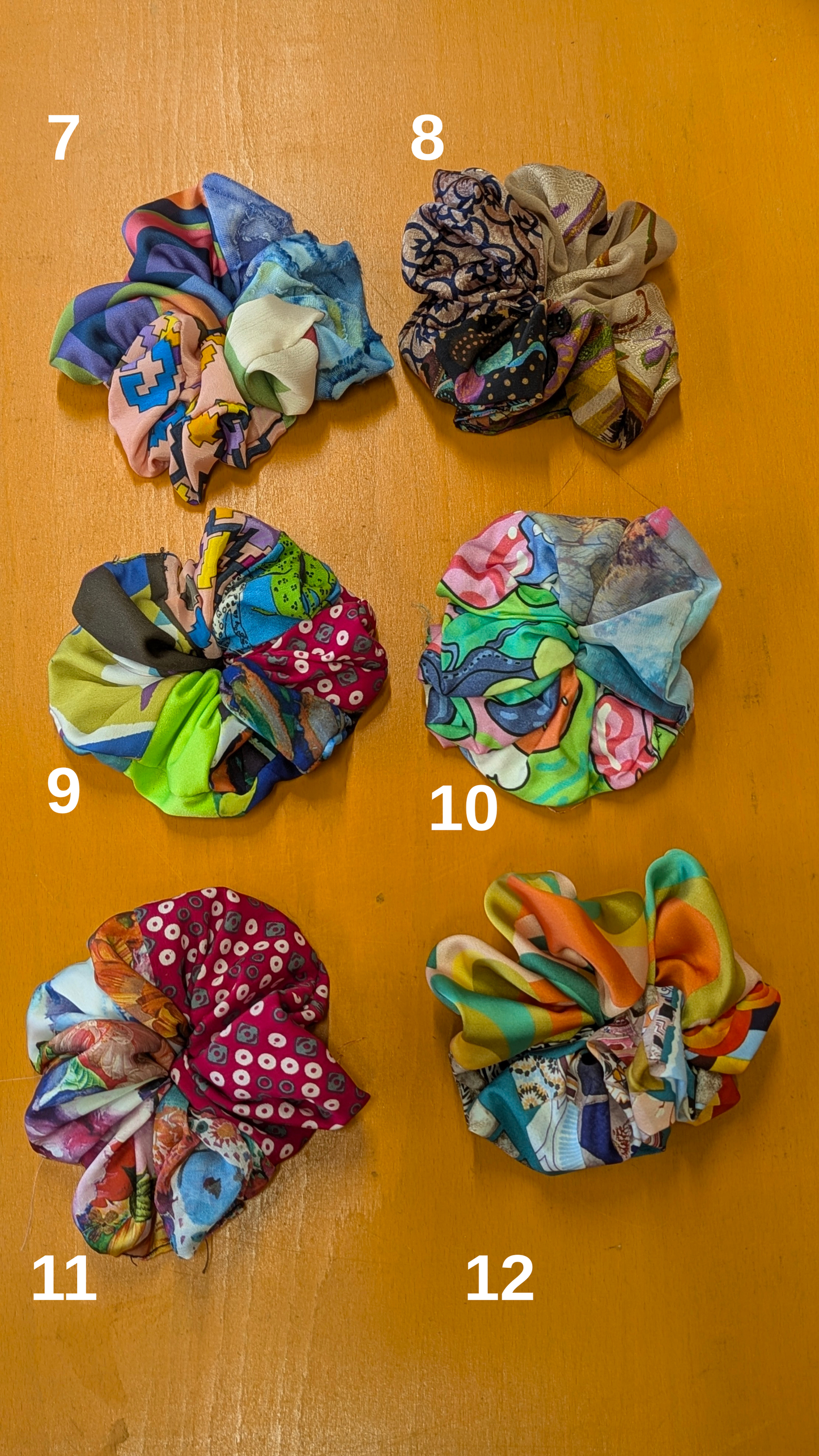 Patchwork Hair Scrunchie - 16 Colourways - Megan Crook