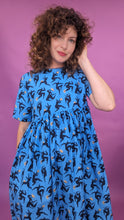 Load image into Gallery viewer, Smock Dress in Blue Ladies