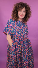 Load image into Gallery viewer, Smock Dress in Flaming Hearts