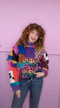 Load image into Gallery viewer, Shangri La Patchwork Hooded Pullover Size XS