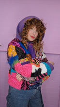 Load image into Gallery viewer, Shangri La Patchwork Hooded Pullover Size XS