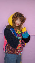 Load image into Gallery viewer, Shangri La Patchwork Hooded Pullover Size S