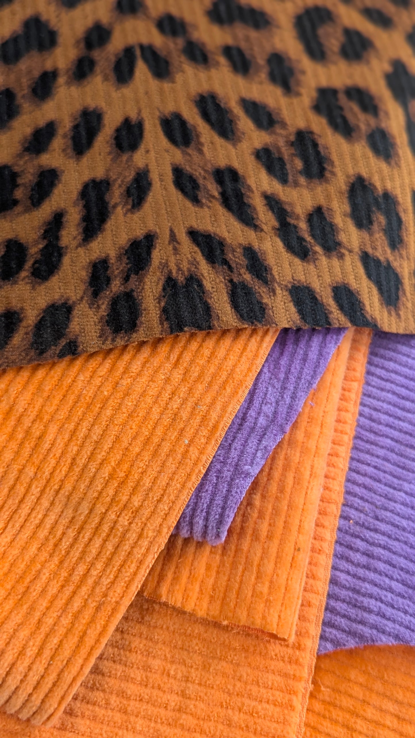 Ankle Grazer Trousers in Colour Block Cord