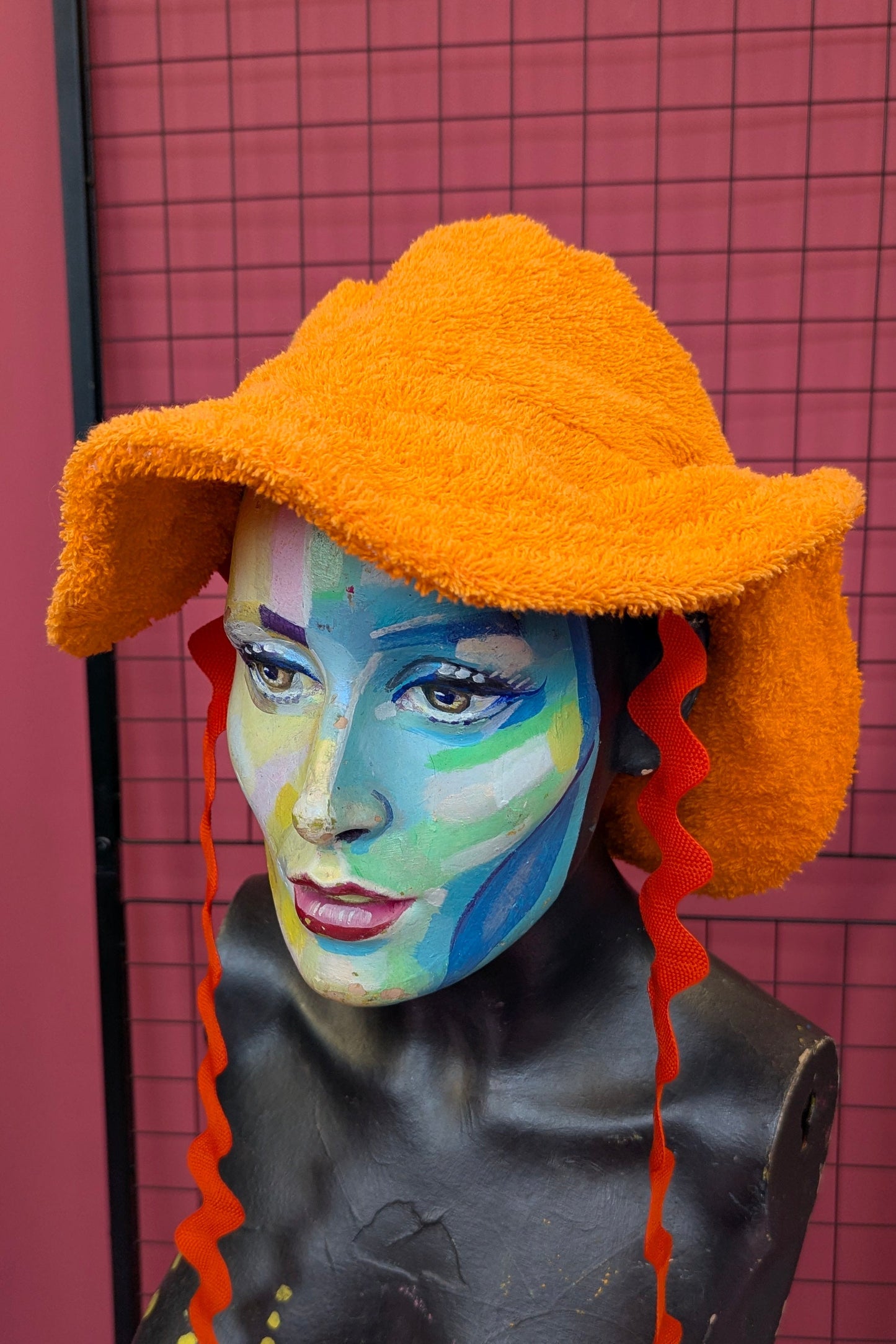 Towelling Safari Sun Hat in Pink + 3 Colours