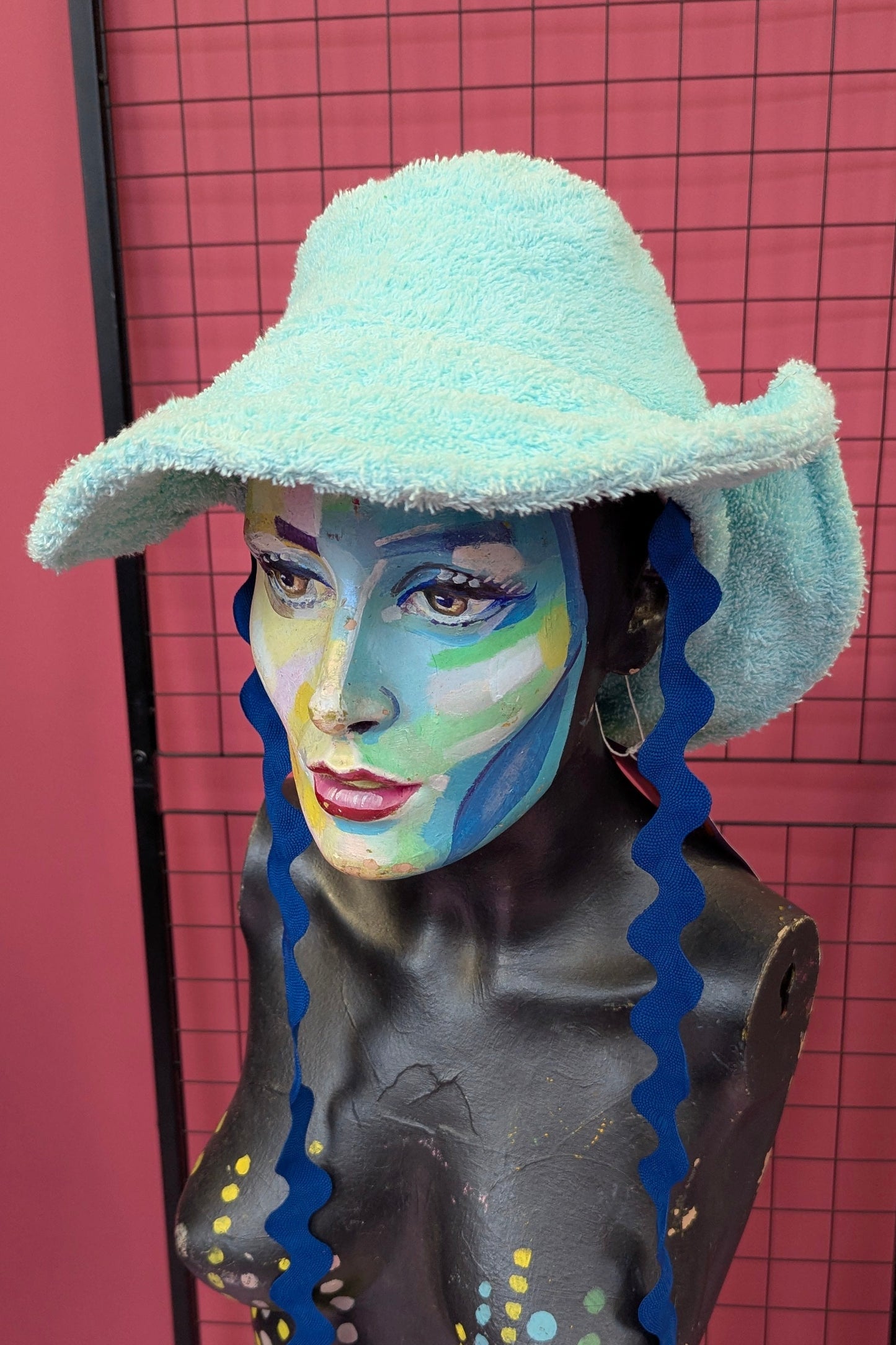 Towelling Safari Sun Hat in Pink + 3 Colours