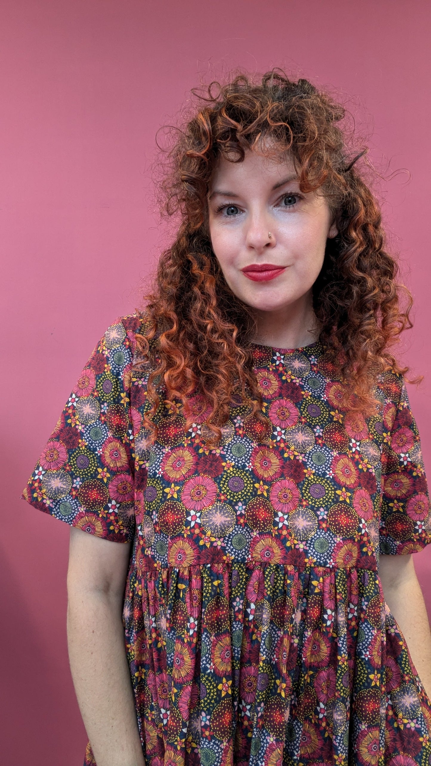 Smock Dress in Dandelion Firework