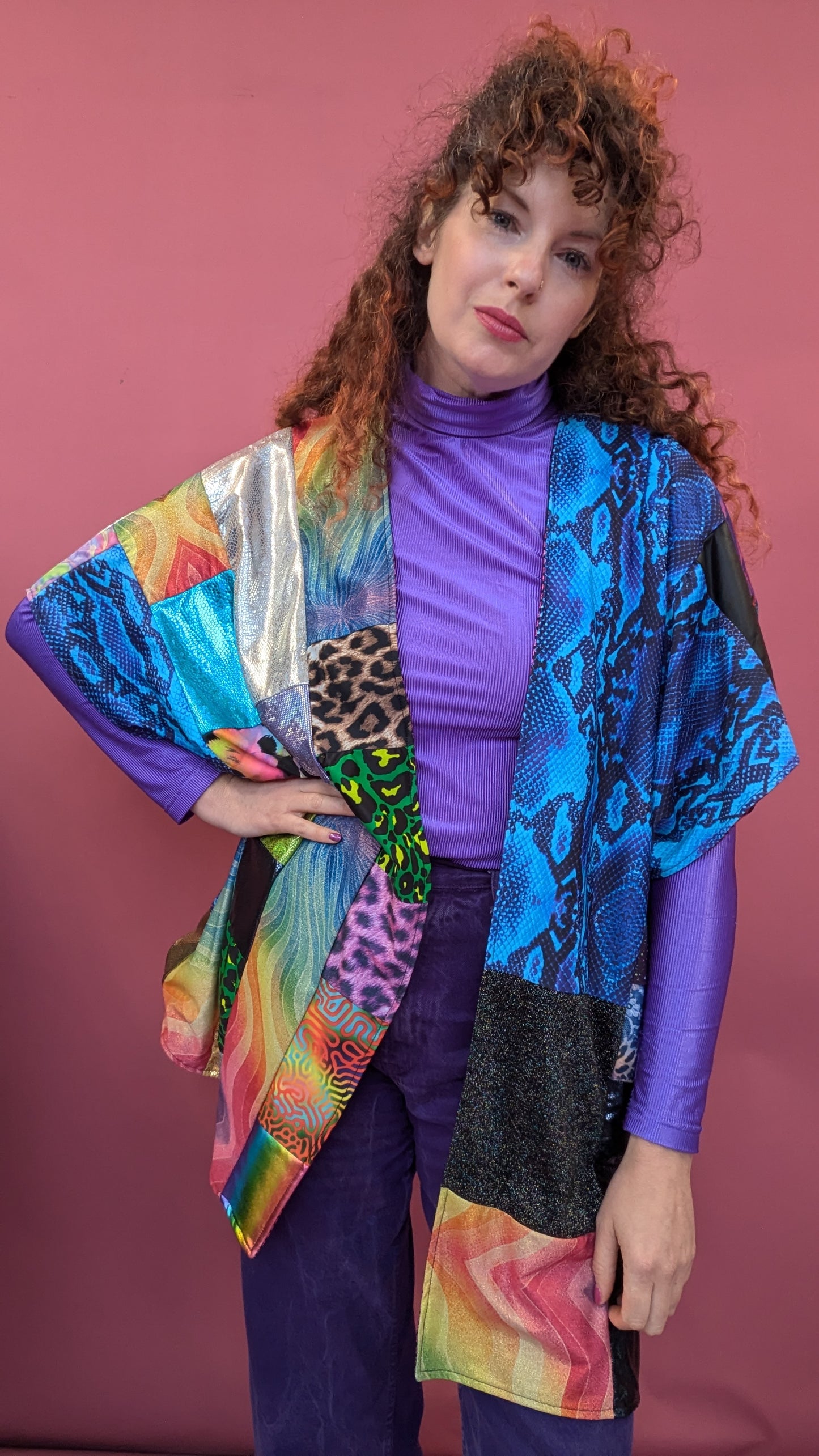 Zero Waste Patchwork Reversible Kimono