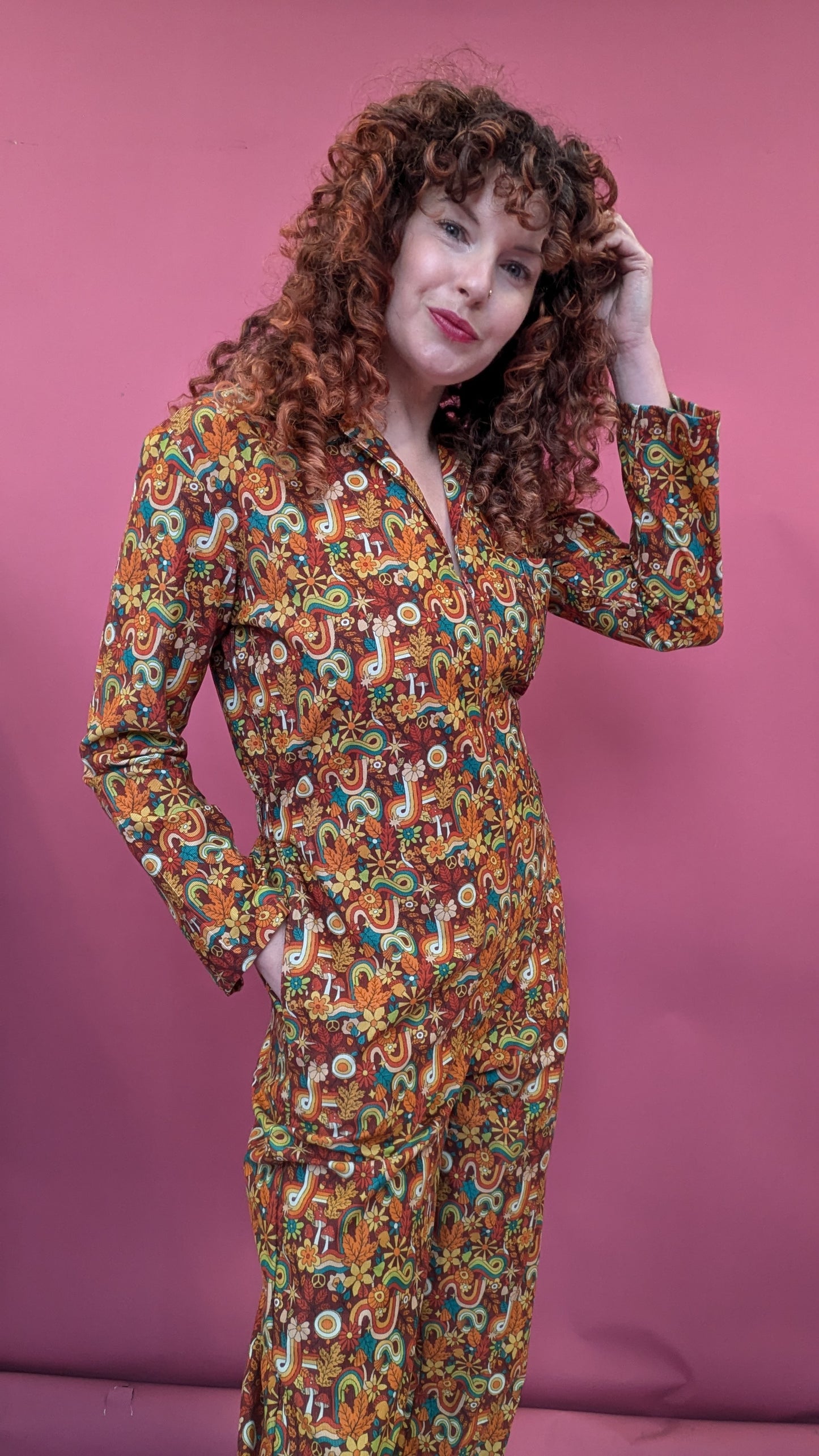 Boilersuit in Retro Autumn - Sample