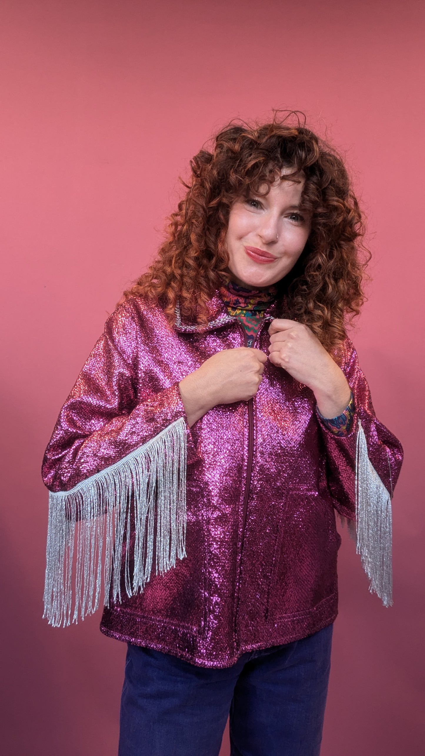 Showdown Jacket in Hot Pink