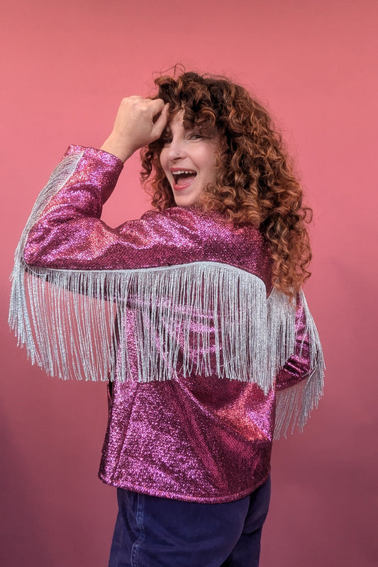 Showdown Jacket in Hot Pink