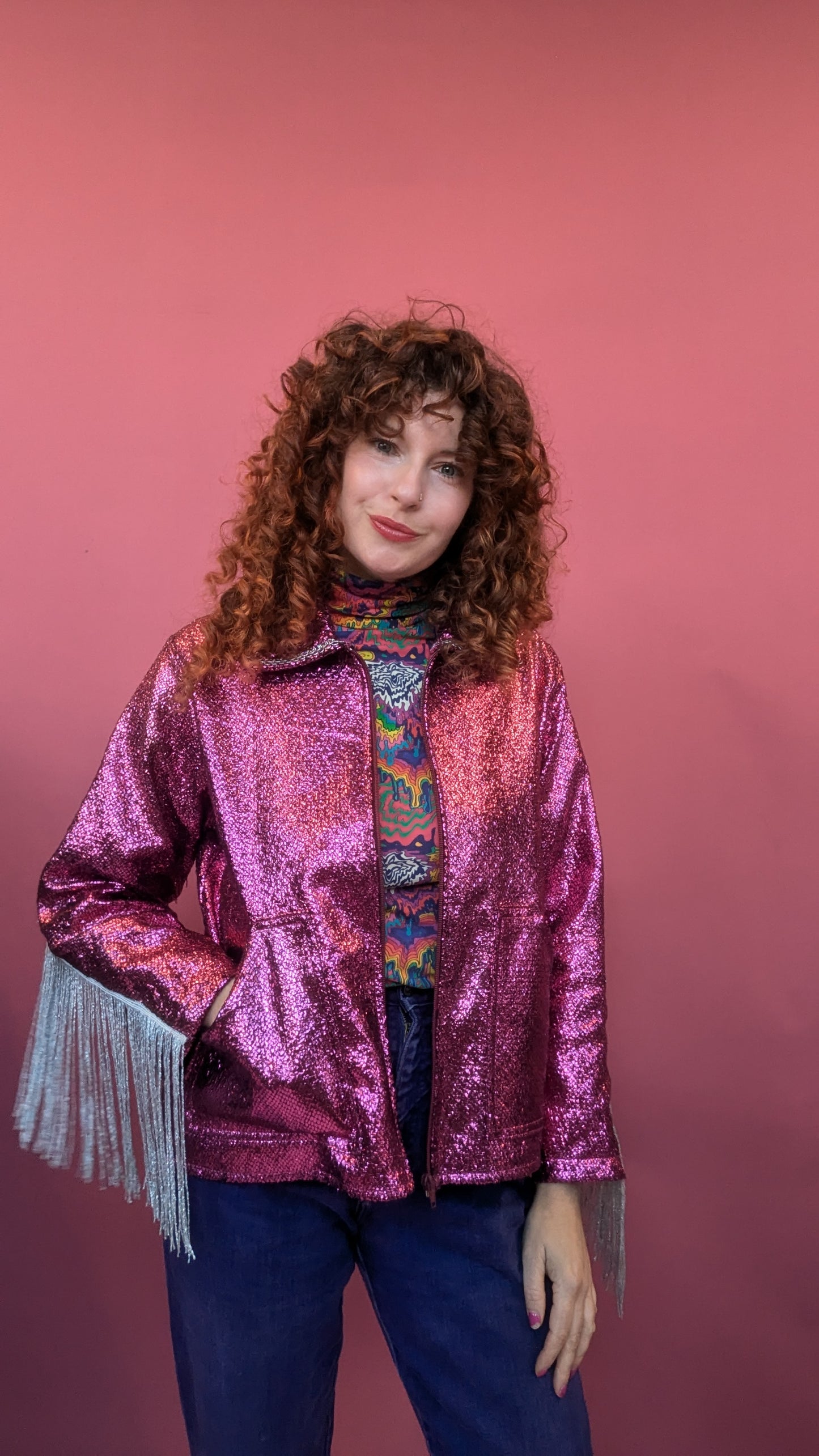 Showdown Jacket in Hot Pink