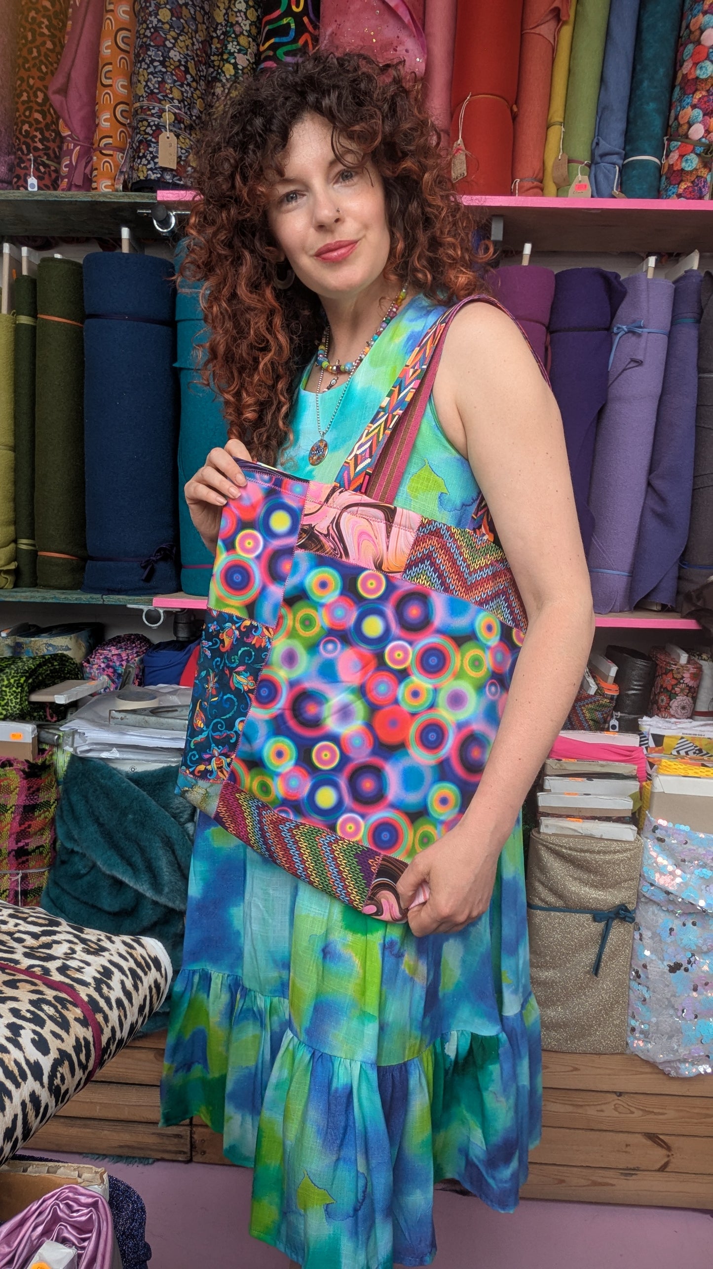 Zero Waste Patchwork Tote Bag